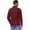 imageBoladeci Mens Quarter Zip Pullover Premium Fleece Lined Heather Long Sleeve Golf Shirts Midweight 14 Half Zip SweatshirtsWine Red