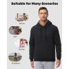 imageBoladeci Mens Sherpa Lined Hoodie Heavy Weight Cotton Winter Cold Weather Warm Fleece Thick Hooded Sweatshirts PulloverBlack