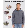 imageBoladeci Mens Sherpa Lined Hoodie Heavy Weight Cotton Winter Cold Weather Warm Fleece Thick Hooded Sweatshirts PulloverDark Grey