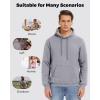 imageBoladeci Mens Sherpa Lined Hoodie Heavy Weight Cotton Winter Cold Weather Warm Fleece Thick Hooded Sweatshirts PulloverLight Grey