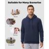 imageBoladeci Mens Sherpa Lined Hoodie Heavy Weight Cotton Winter Cold Weather Warm Fleece Thick Hooded Sweatshirts PulloverNavy