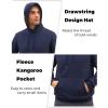imageBoladeci Mens Sherpa Lined Hoodie Heavy Weight Cotton Winter Cold Weather Warm Fleece Thick Hooded Sweatshirts PulloverNavy
