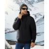 imageBoladeci Mens Sherpa Lined Hoodie Jacket Winter Warm Heavy Weight Zip Up Hooded Sweatshirt Thick Fleece CoatsBlack