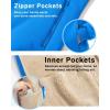 imageBoladeci Mens Sherpa Lined Hoodie Jacket Winter Warm Heavy Weight Zip Up Hooded Sweatshirt Thick Fleece CoatsBlue