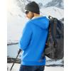 imageBoladeci Mens Sherpa Lined Hoodie Jacket Winter Warm Heavy Weight Zip Up Hooded Sweatshirt Thick Fleece CoatsBlue