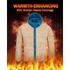 imageBoladeci Mens Sherpa Lined Hoodie Jacket Winter Warm Heavy Weight Zip Up Hooded Sweatshirt Thick Fleece CoatsBlue Green