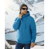 imageBoladeci Mens Sherpa Lined Hoodie Jacket Winter Warm Heavy Weight Zip Up Hooded Sweatshirt Thick Fleece CoatsBlue Green
