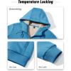 imageBoladeci Mens Sherpa Lined Hoodie Jacket Winter Warm Heavy Weight Zip Up Hooded Sweatshirt Thick Fleece CoatsBlue Green