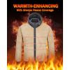 imageBoladeci Mens Sherpa Lined Hoodie Jacket Winter Warm Heavy Weight Zip Up Hooded Sweatshirt Thick Fleece CoatsDark Gray