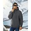 imageBoladeci Mens Sherpa Lined Hoodie Jacket Winter Warm Heavy Weight Zip Up Hooded Sweatshirt Thick Fleece CoatsDark Gray