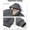 imageBoladeci Mens Sherpa Lined Hoodie Jacket Winter Warm Heavy Weight Zip Up Hooded Sweatshirt Thick Fleece CoatsDark Gray