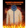 imageBoladeci Mens Sherpa Lined Hoodie Jacket Winter Warm Heavy Weight Zip Up Hooded Sweatshirt Thick Fleece CoatsGray Blue