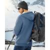 imageBoladeci Mens Sherpa Lined Hoodie Jacket Winter Warm Heavy Weight Zip Up Hooded Sweatshirt Thick Fleece CoatsGray Blue