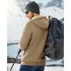 imageBoladeci Mens Sherpa Lined Hoodie Jacket Winter Warm Heavy Weight Zip Up Hooded Sweatshirt Thick Fleece CoatsKhaki