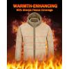 imageBoladeci Mens Sherpa Lined Hoodie Jacket Winter Warm Heavy Weight Zip Up Hooded Sweatshirt Thick Fleece CoatsKhaki