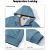 imageBoladeci Mens Sherpa Lined Hoodie Jacket Winter Warm Heavy Weight Zip Up Hooded Sweatshirt Thick Fleece CoatsLight Blue
