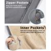 imageBoladeci Mens Sherpa Lined Hoodie Jacket Winter Warm Heavy Weight Zip Up Hooded Sweatshirt Thick Fleece CoatsLight Gray