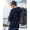 imageBoladeci Mens Sherpa Lined Hoodie Jacket Winter Warm Heavy Weight Zip Up Hooded Sweatshirt Thick Fleece CoatsNavy Blue
