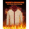 imageBoladeci Mens Sherpa Lined Hoodie Jacket Winter Warm Heavy Weight Zip Up Hooded Sweatshirt Thick Fleece CoatsOrange Red