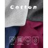 imageBoladeci Mens Sweaters Quarter Zip Pullover Premium Cotton Comfort Mock Neck Striped Fall Winter Fashion Thermal SweatersLight Grey