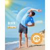 imageBoladeci Mens Swim Shirt Short Sleeve UPF 50 Sun Protection SPF UV Moisture Wicking Lightweight Quick Dry Rash GuardAzure