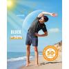 imageBoladeci Mens Swim Shirt Short Sleeve UPF 50 Sun Protection SPF UV Moisture Wicking Lightweight Quick Dry Rash GuardBlack