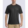 imageBoladeci Mens Swim Shirt Short Sleeve UPF 50 Sun Protection SPF UV Moisture Wicking Lightweight Quick Dry Rash GuardBlack