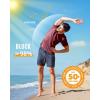 imageBoladeci Mens Swim Shirt Short Sleeve UPF 50 Sun Protection SPF UV Moisture Wicking Lightweight Quick Dry Rash GuardBurgundy