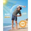 imageBoladeci Mens Swim Shirt Short Sleeve UPF 50 Sun Protection SPF UV Moisture Wicking Lightweight Quick Dry Rash GuardDark Gray