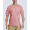imageBoladeci Mens Swim Shirt Short Sleeve UPF 50 Sun Protection SPF UV Moisture Wicking Lightweight Quick Dry Rash GuardDusty Pink