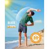 imageBoladeci Mens Swim Shirt Short Sleeve UPF 50 Sun Protection SPF UV Moisture Wicking Lightweight Quick Dry Rash GuardEmerald Green
