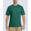 imageBoladeci Mens Swim Shirt Short Sleeve UPF 50 Sun Protection SPF UV Moisture Wicking Lightweight Quick Dry Rash GuardEmerald Green