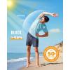 imageBoladeci Mens Swim Shirt Short Sleeve UPF 50 Sun Protection SPF UV Moisture Wicking Lightweight Quick Dry Rash GuardLake Blue