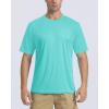 imageBoladeci Mens Swim Shirt Short Sleeve UPF 50 Sun Protection SPF UV Moisture Wicking Lightweight Quick Dry Rash GuardLake Blue