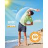 imageBoladeci Mens Swim Shirt Short Sleeve UPF 50 Sun Protection SPF UV Moisture Wicking Lightweight Quick Dry Rash GuardLight Green