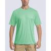 imageBoladeci Mens Swim Shirt Short Sleeve UPF 50 Sun Protection SPF UV Moisture Wicking Lightweight Quick Dry Rash GuardMint Green
