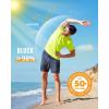 imageBoladeci Mens Swim Shirt Short Sleeve UPF 50 Sun Protection SPF UV Moisture Wicking Lightweight Quick Dry Rash GuardNeon Green