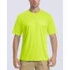 imageBoladeci Mens Swim Shirt Short Sleeve UPF 50 Sun Protection SPF UV Moisture Wicking Lightweight Quick Dry Rash GuardNeon Green