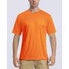 imageBoladeci Mens Swim Shirt Short Sleeve UPF 50 Sun Protection SPF UV Moisture Wicking Lightweight Quick Dry Rash GuardOrange