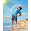 imageBoladeci Mens Swim Shirt Short Sleeve UPF 50 Sun Protection SPF UV Moisture Wicking Lightweight Quick Dry Rash GuardTeal