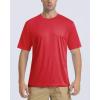 imageBoladeci Mens Swim Shirt Short Sleeve UPF 50 Sun Protection SPF UV Moisture Wicking Lightweight Quick Dry Rash GuardTomato Red