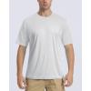 imageBoladeci Mens Swim Shirt Short Sleeve UPF 50 Sun Protection SPF UV Moisture Wicking Lightweight Quick Dry Rash GuardWhite