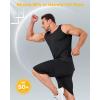 imageBoladeci Mens Tank Top Workout Athletic Quick Dry Lightweight Summer Beach Gym UPF 50 Sun Protection Sleeveless ShirtsBlack