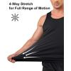 imageBoladeci Mens Tank Top Workout Athletic Quick Dry Lightweight Summer Beach Gym UPF 50 Sun Protection Sleeveless ShirtsBlack