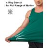 imageBoladeci Mens Tank Top Workout Athletic Quick Dry Lightweight Summer Beach Gym UPF 50 Sun Protection Sleeveless ShirtsEmerald Green