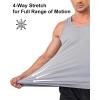 imageBoladeci Mens Tank Top Workout Athletic Quick Dry Lightweight Summer Beach Gym UPF 50 Sun Protection Sleeveless ShirtsLight Gray