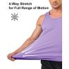 imageBoladeci Mens Tank Top Workout Athletic Quick Dry Lightweight Summer Beach Gym UPF 50 Sun Protection Sleeveless ShirtsLight Purple