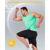 imageBoladeci Mens Tank Top Workout Athletic Quick Dry Lightweight Summer Beach Gym UPF 50 Sun Protection Sleeveless ShirtsMint Green