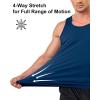 imageBoladeci Mens Tank Top Workout Athletic Quick Dry Lightweight Summer Beach Gym UPF 50 Sun Protection Sleeveless ShirtsNavy Blue