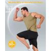imageBoladeci Mens Tank Top Workout Athletic Quick Dry Lightweight Summer Beach Gym UPF 50 Sun Protection Sleeveless ShirtsOlive Drab